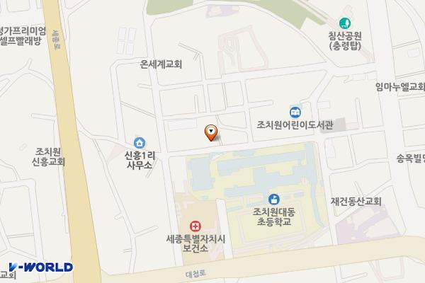 신흥리2 위치 지도 — 세종특별자치시 조치원읍 신흥샛터길 21