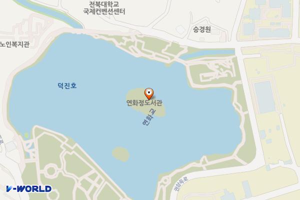 연화정도서관 화장실 위치 지도 — 전북특별자치도 덕진구 권삼득로 390-1