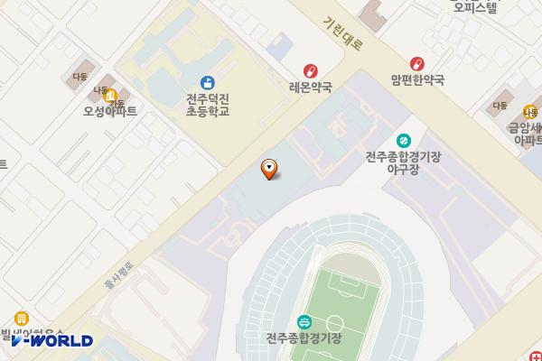덕진수영장 화장실 위치 지도 — 전북특별자치도 전주시 덕진구 들사평로 50