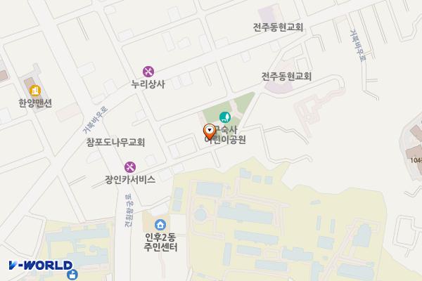 구숙사공원 위치 지도 — 전북특별자치도 전주시 덕진구 명주3길56