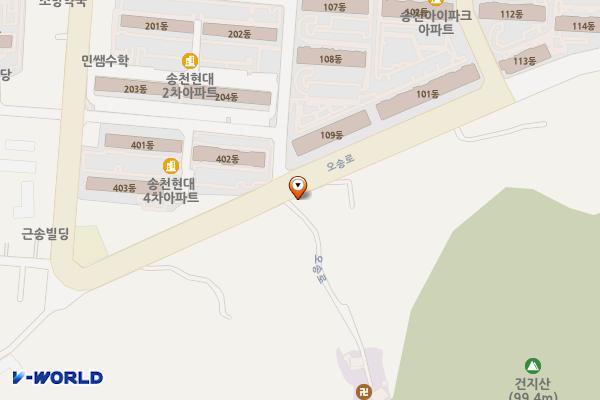 건지산(장덕사) 위치 지도 — 전북특별자치도 전주시 덕진구 오송로 26