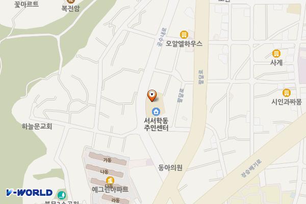 서서학동주민자치회관 위치 지도 — 전북특별자치도 전주시 완산구 공수내로 26