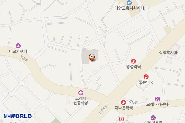 모래내시장 공중화장실(주차장) 위치 지도 — 전북특별자치도 전주시 덕진구 모래내4길 8-8