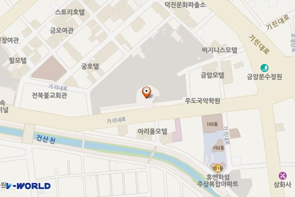 전주시외버스터미널 위치 지도 — 전북특별자치도 전주시 덕진구 가리내로 30