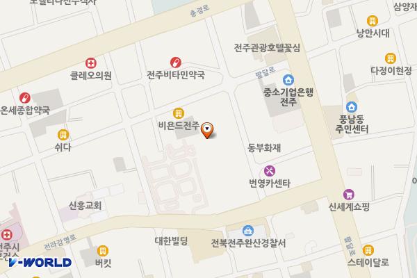 전라감영 화장실 위치 지도 — 전북특별자치도 전주시 완산구 전라감영로 55