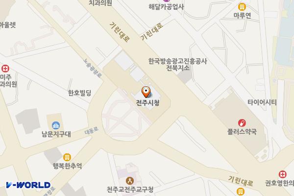 전주시의회 화장실 위치 지도 — 전북특별자치도 전주시 완산구 노송광장로 10