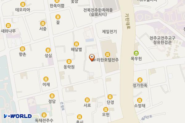 전통술박물관 위치 지도 — 전북특별자치도 전주시 완산구 한지길 74