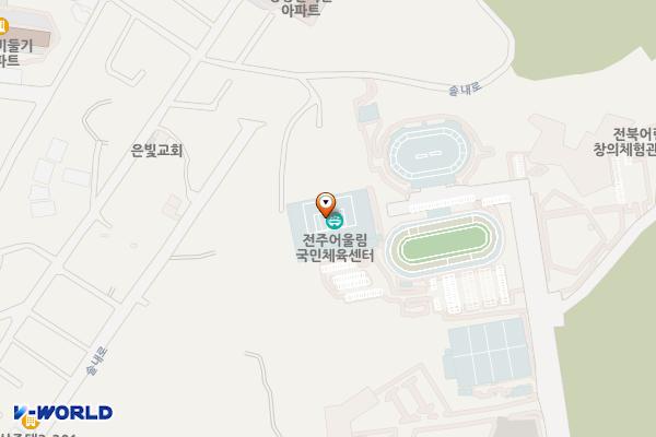 어울림국민체육센터 위치 지도 — 전북특별자치도 전주시 덕진구 보훈누리로 61