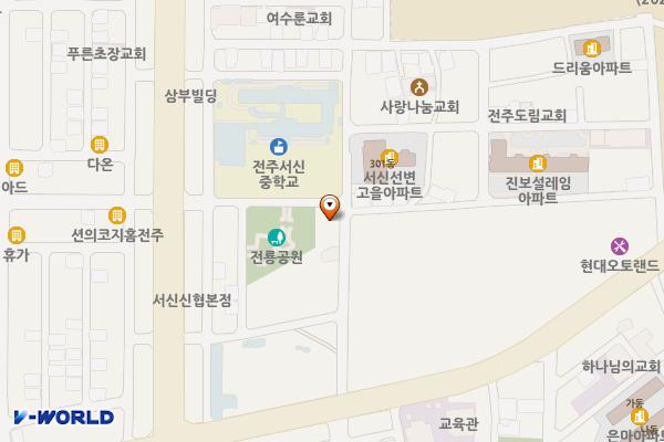 전룡 위치 지도 — 전북특별자치도 전주시 완산구 안터2길 29