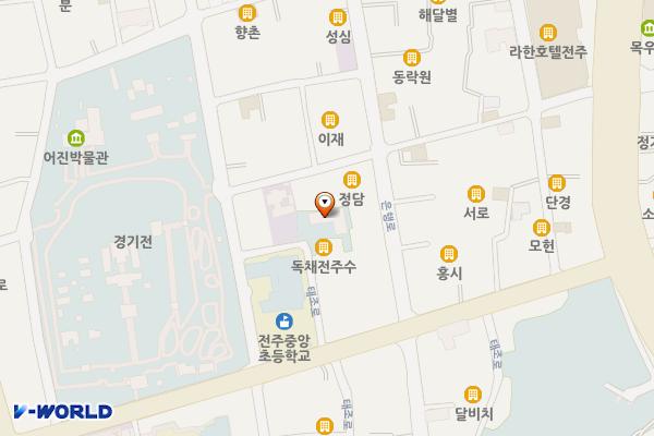 부채문화관 위치 지도 — 전북특별자치도 전주시 완산구 경기전길 93