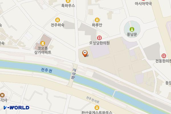남부시장(1동) 공중화장실 위치 지도 — 전북특별자치도 전주시 완산구 풍남문2길 65