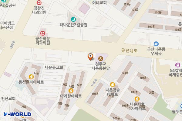 군산베스트한방병원 위치 지도 — 전북특별자치도 군산시 공단대로 417-0