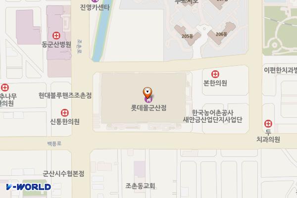 롯데쇼핑 주식회사 아울렛 군산점 위치 지도 — 전북특별자치도 군산시 조촌로 130