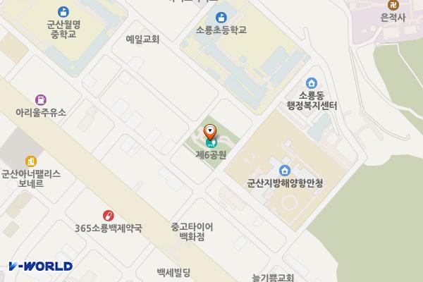 공원 위치 지도 — 전북특별자치도 군산시 소룡동 1529-1