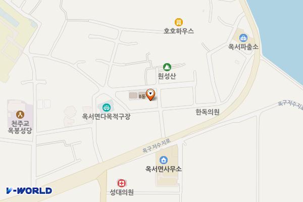 옥서우체국 1층 화장실 위치 지도 — 전북특별자치도 군산시 옥서면 옥봉리 65-5 원성산1길 28