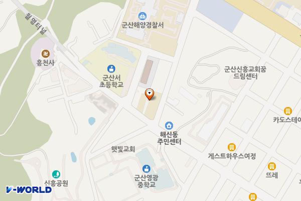 금동119안전센터 위치 지도 — 전북특별자치도 군산시 군산창길 1
