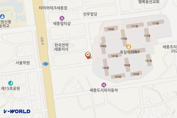침산리3 위치 지도 — 세종특별자치시 조치원읍 침산리 272-9
