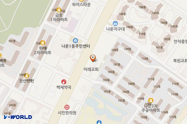 시장 위치 지도 — 전북특별자치도 군산시 대학로 303-6(나운동)