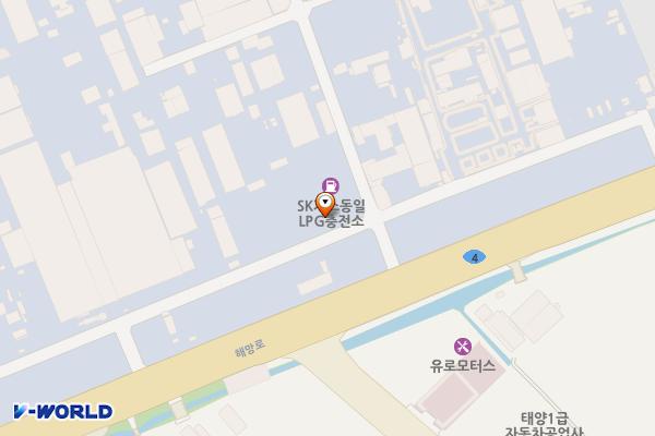 SK행복충전 동일충전소 위치 지도 — 전북특별자치도 군산시 외항1길 32-1