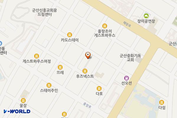 시장 위치 지도 — 전북특별자치도 군산시 구영5길 118-16(영화동)