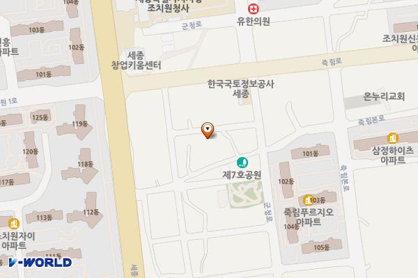 죽림리5 위치 지도 — 세종특별자치시 조치원읍 죽림리 136