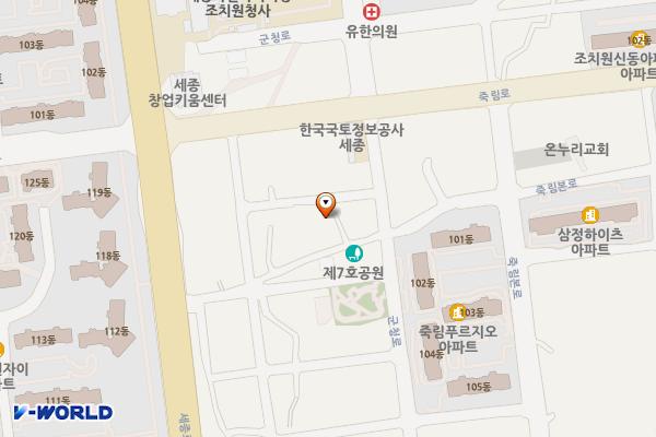 죽림리4 위치 지도 — 세종특별자치시 조치원읍 죽림본로 48-1