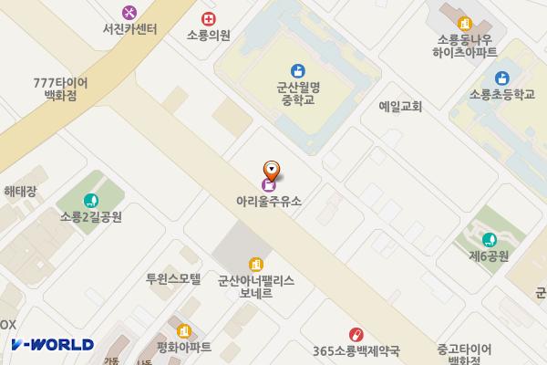 아리울주유소 위치 지도 — 전북특별자치도 군산시 공단대로 620