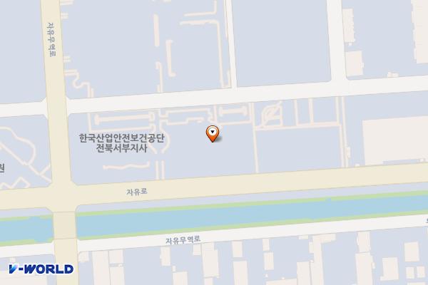 군산자유무역지역관리원 업무지원동 위치 지도 — 전북특별자치도 군산시 자유로 482