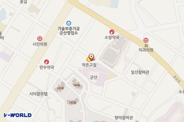 우체통거리 홍보관 위치 지도 — 전북특별자치도 군산시 우체통거리2길 19