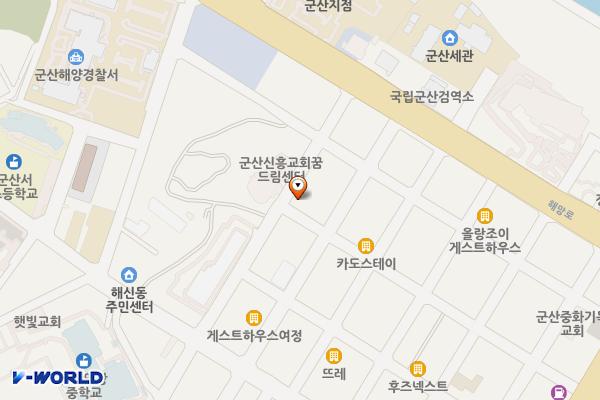 차량등록사업소 위치 지도 — 전북특별자치도 군산시 구영2길 39, 군산시 차량등록사업소 (영화동)
