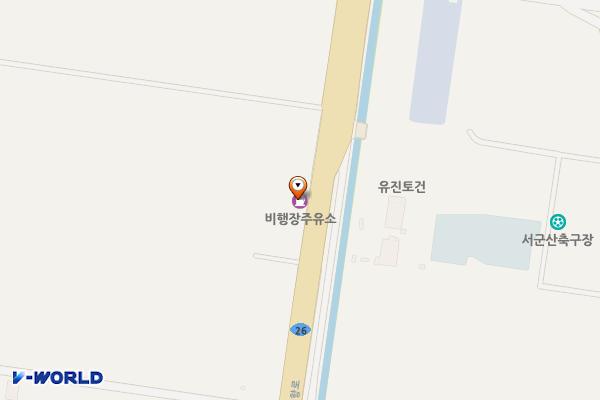 비행장주유소 위치 지도 — 전북특별자치도 군산시 공항로 476
