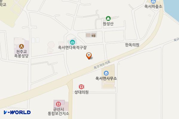 삼거리주유소 위치 지도 — 전북특별자치도 군산시 옥서면 옥구저수지로 216