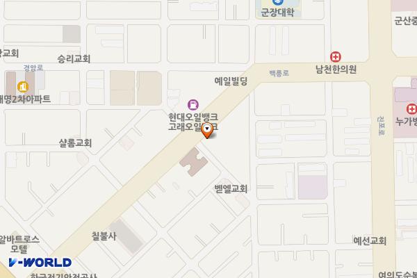 의료법인 유진의료재단 동서병원 위치 지도 — 전북특별자치도 군산시 백릉로 34