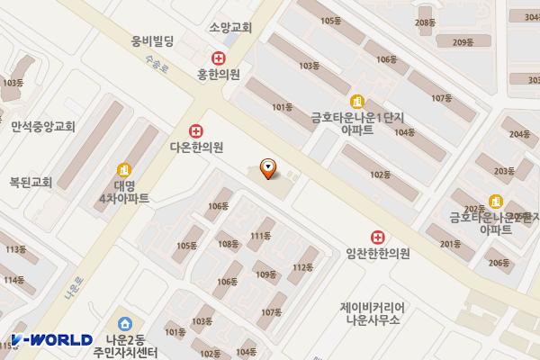 (주)지에스리테일 군산나운점 위치 지도 — 전북특별자치도 군산시 수송로 50