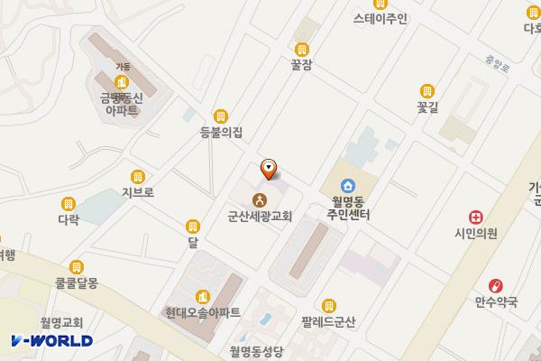 군산세광교회 위치 지도 — 전북특별자치도 군산시 구영신창길 45