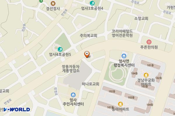 번영로 노상주차장 위치 지도 — 충청남도 계룡시 엄사면 엄사리 573