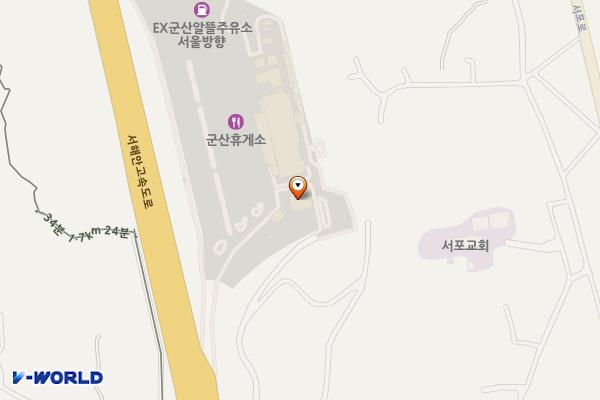 군산(서울)충전소주유소 위치 지도 — 전북특별자치도 군산시 군산시 서해안고속도로 148