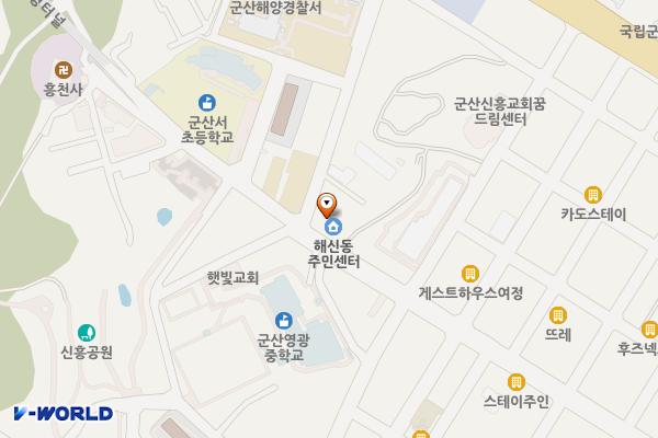 해신동주민센터 위치 지도 — 전북특별자치도 군산시 중앙로 220