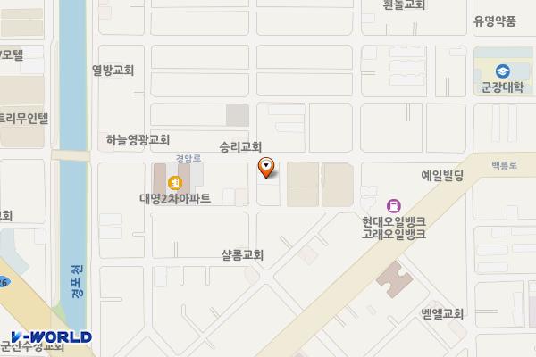 시장 위치 지도 — 전북특별자치도 군산시 경암2길 20(경암동)