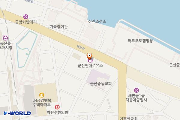 군산현대주유소 위치 지도 — 전북특별자치도 군산시 해망로 127