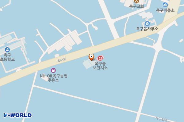 산들도서관 위치 지도 — 전북특별자치도 군산시 옥구읍 옥구로 27