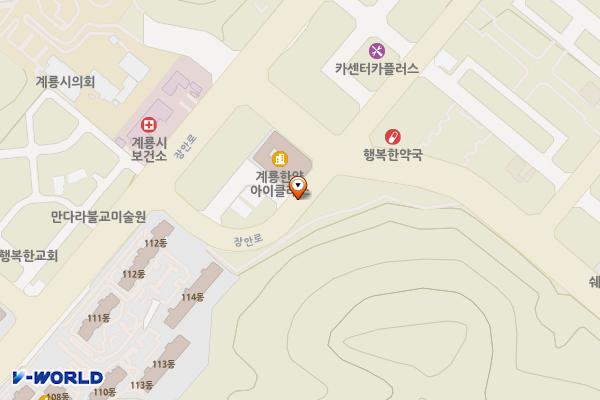 금암제1공영주차장 위치 지도 — 충청남도 계룡시 금암동 480
