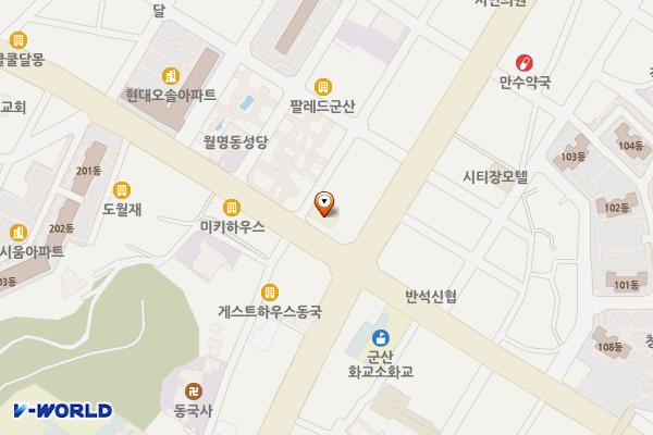 월명작은도서관 위치 지도 — 전북특별자치도 군산시 구영7길 6