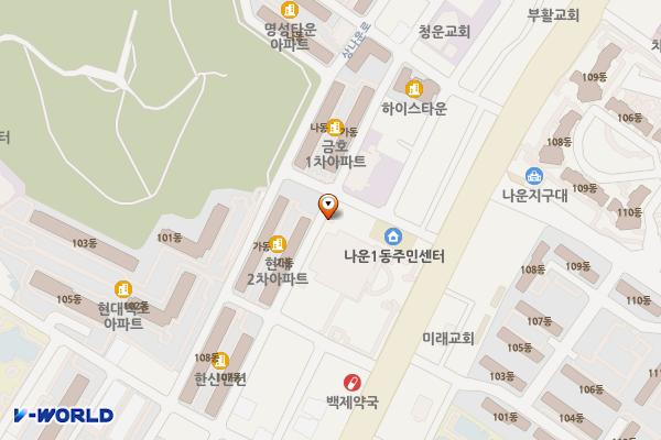 시민문화회관 위치 지도 — 전북특별자치도 군산시 대학로 308