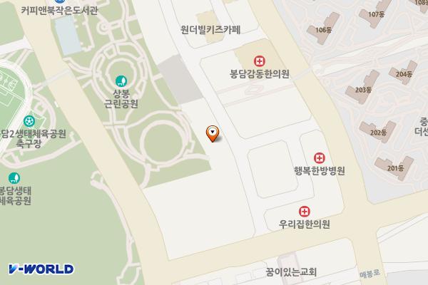 봉담 상리 2 위치 지도 — 경기도 화성시 효행구 봉담읍 상리중심상가길 19