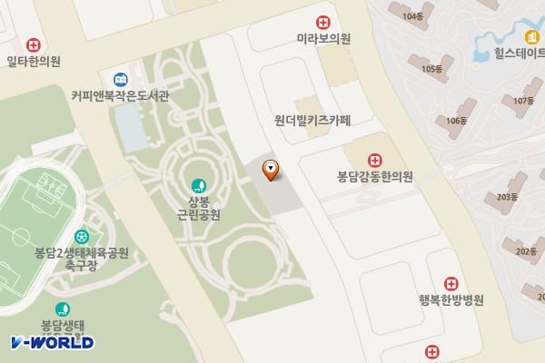 봉담 상리 1 위치 지도 — 경기도 화성시 효행구 봉담읍 상리중심상가길 25