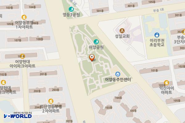 어양공원 화장실 위치 지도 — 전북특별자치도 익산시 어양동 661
