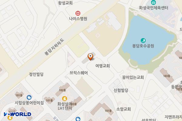 봉담 상리 위치 지도 — 경기도 화성시 효행구 봉담읍 상리27-51