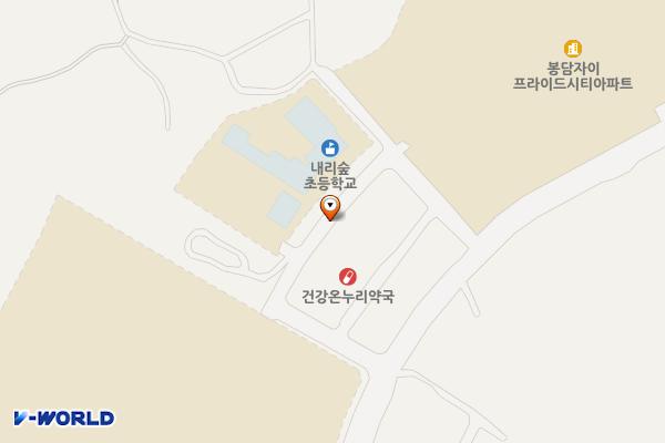 봉담 내리지구 위치 지도 — 경기도 화성시 봉담읍 내리 562-3