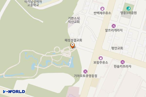 소라산자연마당 화장실 위치 지도 — 전북특별자치도 익산시 고봉로5길 7
